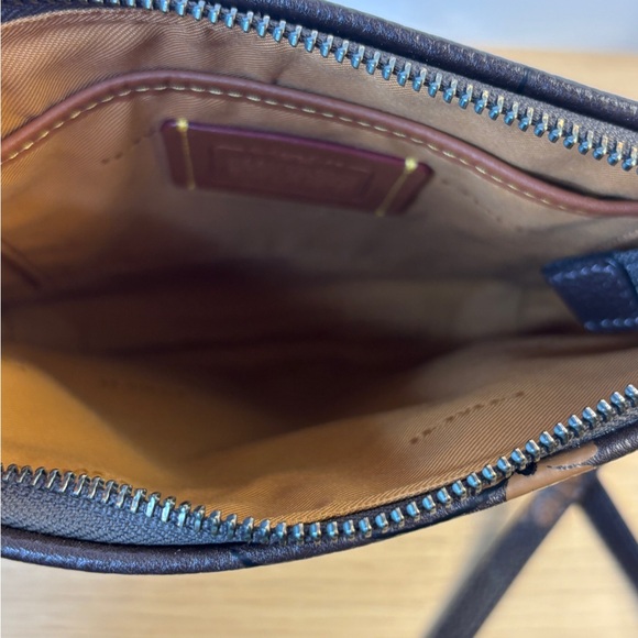 Coach Kitt Messanger Floral Brown Crossbody Bag with Matching Wallet - Picture 7 of 14